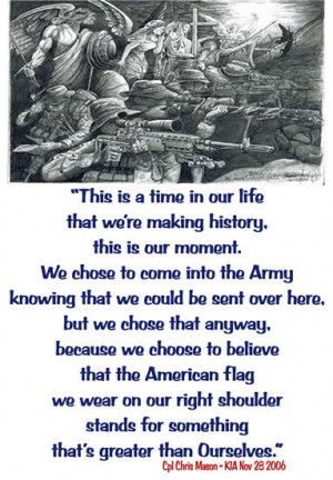 Quote From Fallen Soldier...