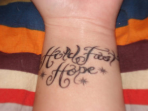 Hold Fast Hope Tattoo by BlueOct4lf