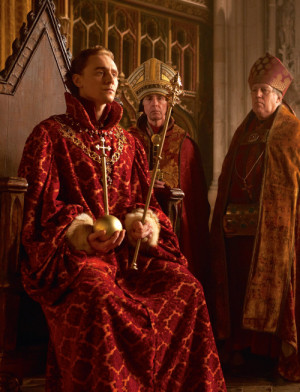 Tom Hiddleston as King Henry V in The Hollow Crown - Henry IV (2012) .