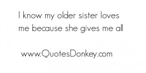 Love My Older Sister Quotes