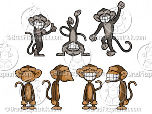 Cartoon Monkey Drawings
