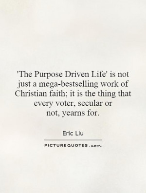 Purpose Driven Life' is not just a mega-bestselling work of Christian ...