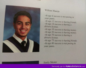 Talking about good yearbook grad quotes // funny yearbook quotes