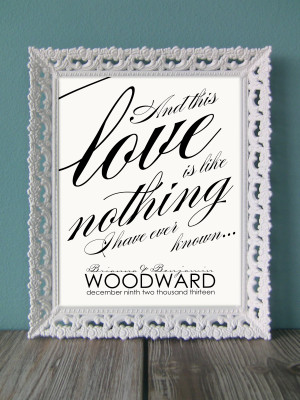 8x10 Love Quote sign for Vanessa