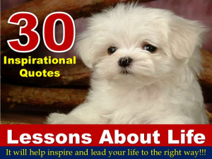 30 Inspirational Quotes On Lessons About Life!!!