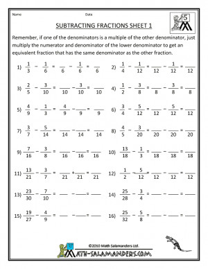 7th grade math worksheets fractions source http galleryhip com 7th ...