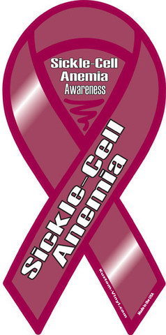 Sickle-Cell Anemia Awareness Ribbon