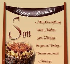 Happy Birthday To Grown Son | Birthday Wishes for Son - Birthday ...