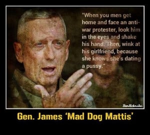 When you men get home and face an anti-war protester, look him in the ...
