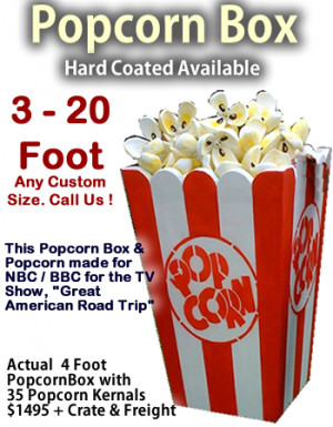Giant Popcorn Box Prop