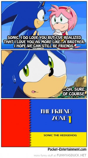 sonic amy see like brother gaming sega friend zone level 1 comic funny ...