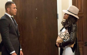 Trai Byers as Andre Lyon and Taraji P. Henson as Cookie in Empire