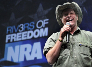 Washed up rocker, draft dodger and gun owner Ted Nugent is about to ...