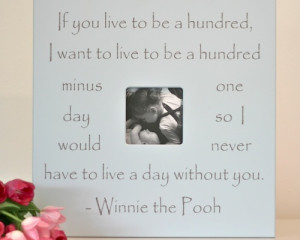Winnie the Pooh quote Frame