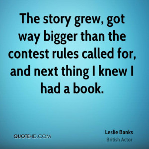 Leslie Banks Quotes