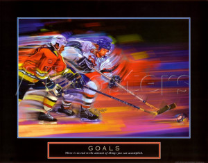 ... art print next competition art print goals hockey by bill hall