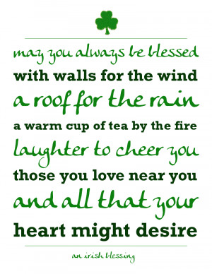 Day Quotes For Kids: An Irish Blessing For Saint Patricks Day In White ...