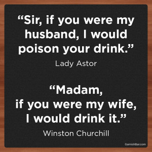 Churchill - 1, Lady Astor - 0.