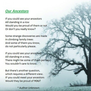Our Ancestors - Wendy Schultz via Lynne Groves onto Genealogy.