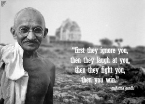 Famous introvert Mahatma Gandhi