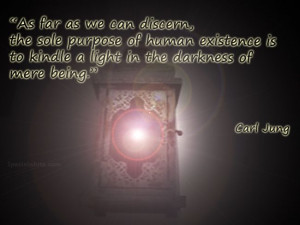 As far as we can discern, the sole purpose of human existence is to ...