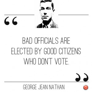 ... elections do, if you're registered to vote you really ought to