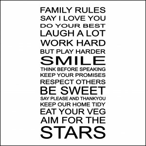 Family Rules List