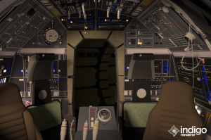 Screen Accurate Millennium Falcon Cockpit Cg Model picture