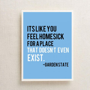 Garden State movie quote 8x10 wall art print by KreneebDesigns, $10.00