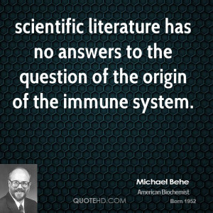scientific literature has no answers to the question of the origin of ...
