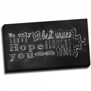 Chalk Quotes Gallery-Wrapped Canvas