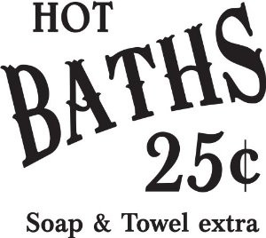 Hot Bath 25 Cents - Bathroom Vinyl Wall Quotes- Stickers Sayings -Home ...