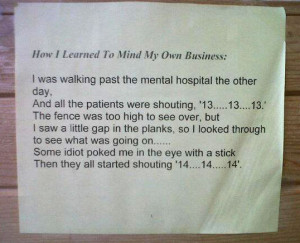 Funny photos funny mental hospital gap eye poke