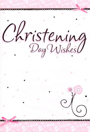 Christening Day Wishes (Pink)