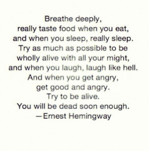 Breathe deeply