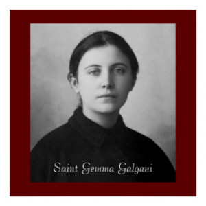 SAINT GEMMA GALGANI POSTER