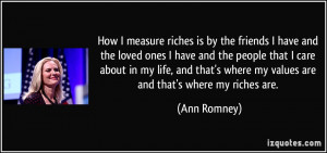 More Ann Romney Quotes