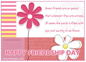 Happy Friendship Day, Send Friendship Day SMS, Quotes, E-Card ...