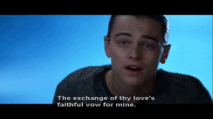 romeo montague leonardo dicaprio