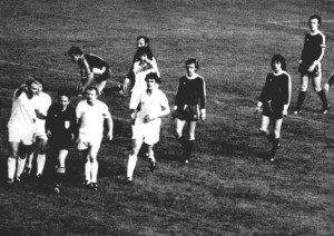 Terry Yorath Johnny Giles Billy Bremner Joe Jordan and Peter