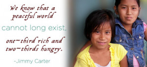 Human Rights - Quotes on Hunger - Jimmy Carter - human-rights Photo