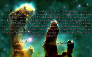 There will come a time when all of us are dead…