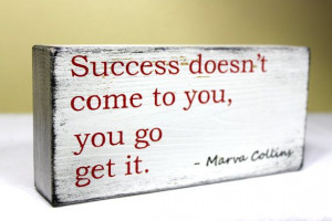 ... Painted Shelf Sitter, Encouraging Quote Marva Collins on Etsy, $12.95