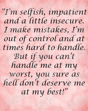 Marilyn Monroe Quote Handle me at my best and by SmittensDesigns, $3 ...