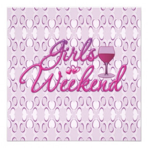 girls weekend girls night out party celebration invite from Zazzle.com