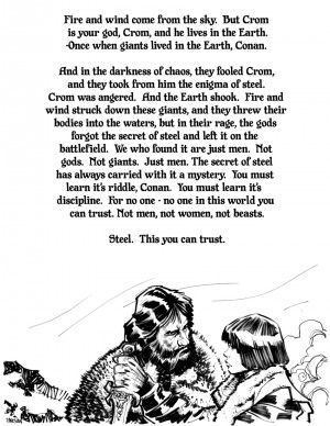 ... Storytelling in Film: Conan – Conclusion and The Riddle of Steel
