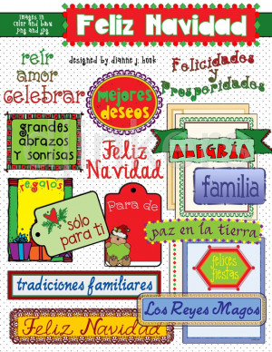 Spanish sayings for Christmas & the holiday season by DJ Inkers