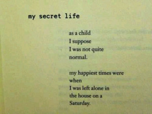 ahhhhh, sweet solitude.