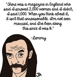 Lemmy's Kilmister's Rockstar Life, in Illustrated Form... illustrated ...