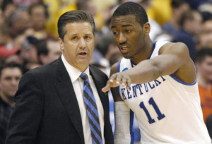 John Calipari and the 2010 No. 1 NBA draft choice John Wall talk ...